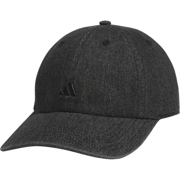 Adidas Womens Black Denim Black Saturday Baseball Adjustable Cotton Athletic Hat main image 5